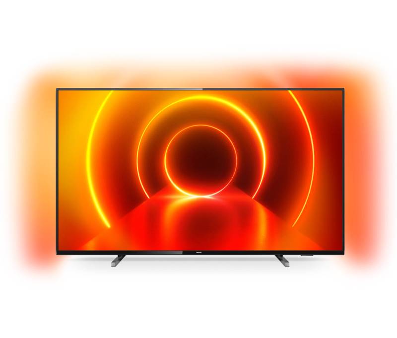 Philips 65" 4K-UHD-LED-Smart-TV mit Ambilight »Pus 7805« - schwarz von Philips