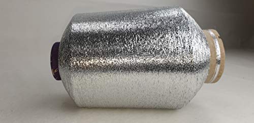 PhiloTeXX Metallgarn GP 32,00 Euro/kg Silber Basteln Weben 83.000 m/kg Lame Beilaufgarn 62% Polyester/ 38% Polyamid von PhiloTeXX