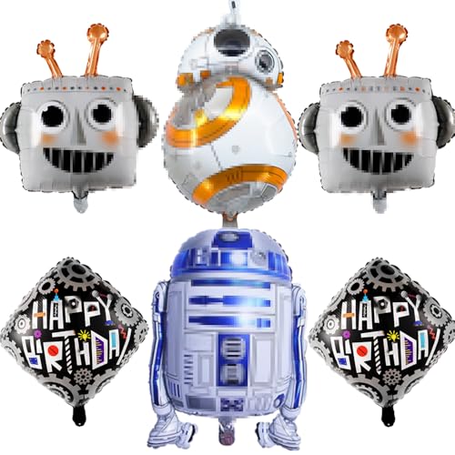 6 Stück Luftballon Kinder Geburtstag Kit, Happy Birthday Quadratischer Aluminiumballons Schwarz, 4 Große Größe Folienballons, für Kinder Geburtstag Party Dekoration 6 Stück Luftballon Kinder Geburtstag Kit, Happy Birthday Quadratischer Aluminiumballons Schwarz, 4 Große Größe Folienballons, für Kinder Geburtstag Party Dekoration von Philoctes