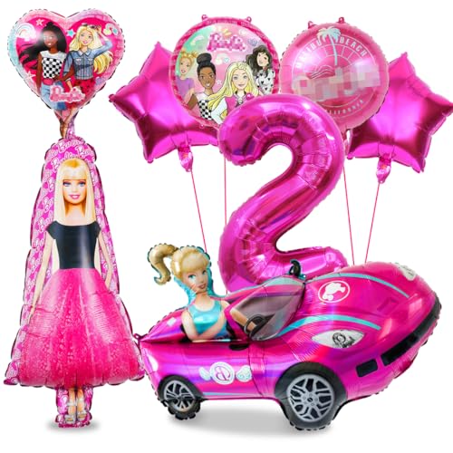 Philoctes Prinzessin Geburtstag Ballon Party deko Set, Top Model Party Dekoration Luftballons, Barbi Mottoparty Prinzessin Karneval Make-up für 2 Jahre Mädchen Kinder Geburtstag Party Supplies von Philoctes