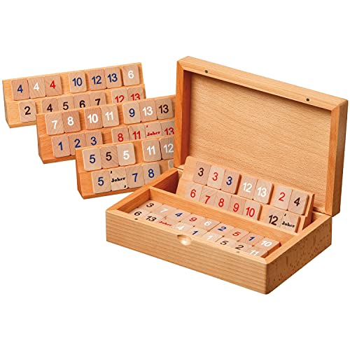 Philos 3608 - Rummy, Holzkassette, klein, Magnetverschluss, Strategiespiel Philos 3608 - Rummy, Holzkassette, klein, Magnetverschluss, Strategiespiel von Philos