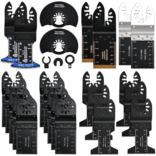 Philtool 27tlg Multitool Sägeblätter Set, Sägeblätter Oszillierwerkzeug Zubehör, Holz Kunststoff Metall Multifunktionswerkzeug Kompatibel mit Fein Dewalt Bosch Milwaukee und Mehr Philtool 27tlg Multitool Sägeblätter Set, Sägeblätter Oszillierwerkzeug Zubehör, Holz Kunststoff Metall Multifunktionswerkzeug Kompatibel mit Fein Dewalt Bosch Milwaukee und Mehr von Philtool