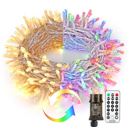 PhilzOps 200 LED Weihnachten Lichterkette Outdoor, 20M Warmweiß + Bunt Dimmbar Lichterketten mit Fernbedienung 11 Modi Weihnachtsbeleuchtung für Außen Innen Haus Bäume Hochzeit Balkon Garten Feier PhilzOps 200 LED Weihnachten Lichterkette Outdoor, 20M Warmweiß + Bunt Dimmbar Lichterketten mit Fernbedienung 11 Modi Weihnachtsbeleuchtung für Außen Innen Haus Bäume Hochzeit Balkon Garten Feier von PhilzOps