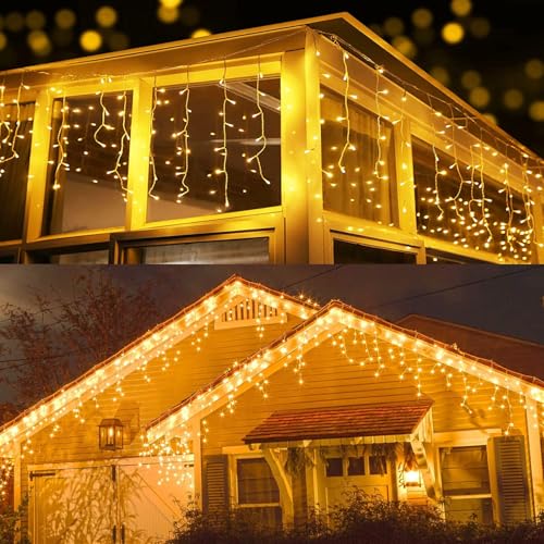 PhilzOps Eisregen Lichterkette Außen 20m, 600 LED Weihnachtsdeko Eiszapfen Lichterkette Wasserdicht 8 Modi mit Timer & Speicher Weihnachtsbeleuchtung für Fenster Traufe Garten Balkon Deko, Warmweiß PhilzOps Eisregen Lichterkette Außen 20m, 600 LED Weihnachtsdeko Eiszapfen Lichterkette Wasserdicht 8 Modi mit Timer & Speicher Weihnachtsbeleuchtung für Fenster Traufe Garten Balkon Deko, Warmweiß von PhilzOps