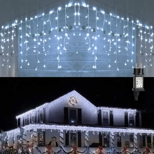 PhilzOps Weihnachtsbeleuchtung Außen 480 LED 19M Eisregen Lichterkette Kaltweiß Lichtervorhang Eiszapfen Weihnachten Deko Wasserdicht Strombetrieben Beleuchtung für Tannenbaum Party Hochzeit Winter PhilzOps Weihnachtsbeleuchtung Außen 480 LED 19M Eisregen Lichterkette Kaltweiß Lichtervorhang Eiszapfen Weihnachten Deko Wasserdicht Strombetrieben Beleuchtung für Tannenbaum Party Hochzeit Winter von PhilzOps
