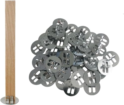 150 Stück Dochtclip für Kerzenherstellung, Holzdochthalter, Basis, Universal-Holzdocht-Clips, Holzdochtsockel, Metallkerzendochthalter (Dochte nicht im Lieferumfang enthalten) 150 Stück Dochtclip für Kerzenherstellung, Holzdochthalter, Basis, Universal-Holzdocht-Clips, Holzdochtsockel, Metallkerzendochthalter (Dochte nicht im Lieferumfang enthalten) von Phinicco