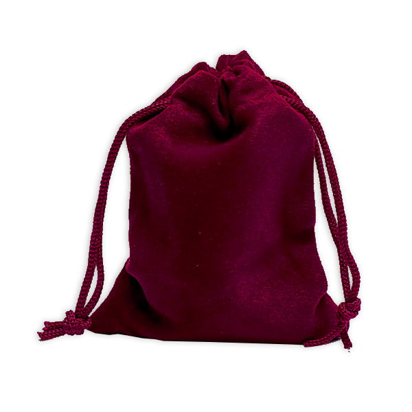 Kleiner Geschenkbeutel in bordeaux aus Samtstoff, 9cm x 7cm Kleiner Geschenkbeutel in bordeaux aus Samtstoff, 9cm x 7cm von Phoenix Import