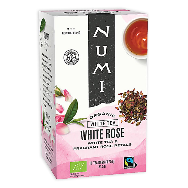 Numi Weißer Bio-Tee, White Rose, 18 Beutel von Phoenix Import