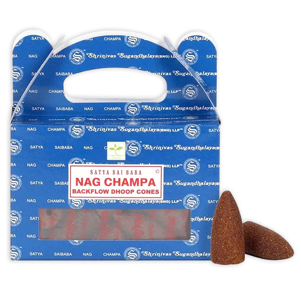 Rückfluss-Räucherkegel "Nag Champa" für Wasserfall-Effekt, 24 Stück von Phoenix Import