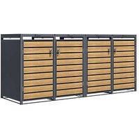 phoenix GB4426AWK Mülltonnenbox anthrazit, eiche, 1 St. von Phoenix