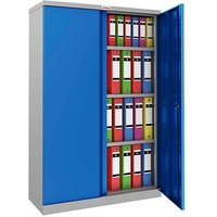 phoenix Stahlschrank SCL1491GBK grau, blau 91,5 x 37,0 x 140,0 cm, zerlegt von Phoenix