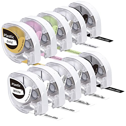 10xPhomemo P12/P12 PRO/LT12 Thermotransfer- und Thermo-Etikettenband-Kombination für den Außen- und Innenbereich 12mm x 4m Q5-335/Q5-HL131/Q5-LMG31/Q5-MQP37/Q5-TB131(2),Q5-TB231/Q5-TB831 Etikettenband von Phomemo