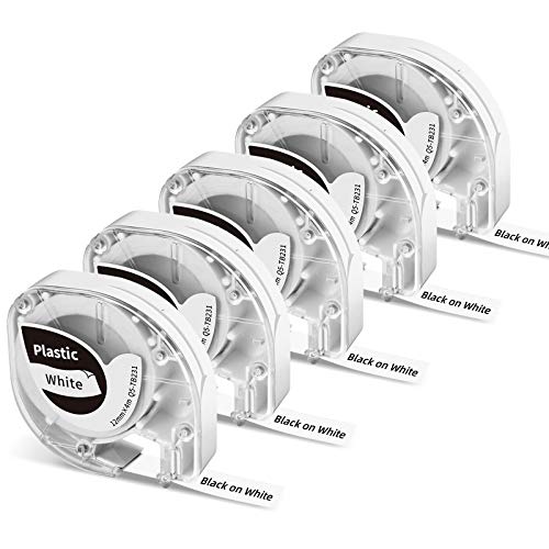 5x Phomemo P12&P12-Pro Etikettenband Original 12mm x 4m Schwarz auf Weiß Q5-TB231 Wasserfestes Kunststoff Selbstklebendes Etikettenband für Phomemo P12/P12-Pro/LT12 Etikettendrucker 5x Phomemo P12&P12-Pro Etikettenband Original 12mm x 4m Schwarz auf Weiß Q5-TB231 Wasserfestes Kunststoff Selbstklebendes Etikettenband für Phomemo P12/P12-Pro/LT12 Etikettendrucker von Phomemo