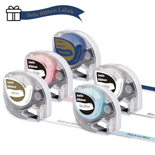 5x Phomemo P12 Satinband Original 12mm x 2m Seidenband Q5-R234/RE31/RN34/R531/R231 Satinband Geschenkband für Geschenkparty, Hochzeit DIY Geschenkverpackung für Phomemo P12/P12 Pro/LT12 Labeldrucker 5x Phomemo P12 Satinband Original 12mm x 2m Seidenband Q5-R234/RE31/RN34/R531/R231 Satinband Geschenkband für Geschenkparty, Hochzeit DIY Geschenkverpackung für Phomemo P12/P12 Pro/LT12 Labeldrucker von Phomemo