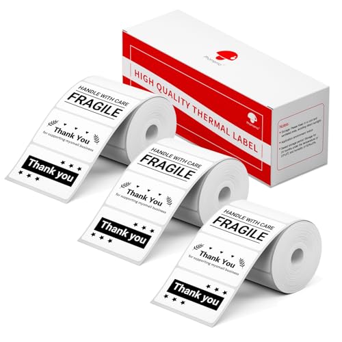Phomemo 3 Rollen M110 Etiketten, 1.97"×0.79"(40mm×20mm) selbstklebende Etiketten, kompatibel mit M110 M200 M120 M220 M221 M108 M102 M100 M150 M250 M260 Etikettendrucker, 320/Rolle, 3 Rollen Etiketten Phomemo 3 Rollen M110 Etiketten, 1.97"×0.79"(40mm×20mm) selbstklebende Etiketten, kompatibel mit M110 M200 M120 M220 M221 M108 M102 M100 M150 M250 M260 Etikettendrucker, 320/Rolle, 3 Rollen Etiketten von Phomemo