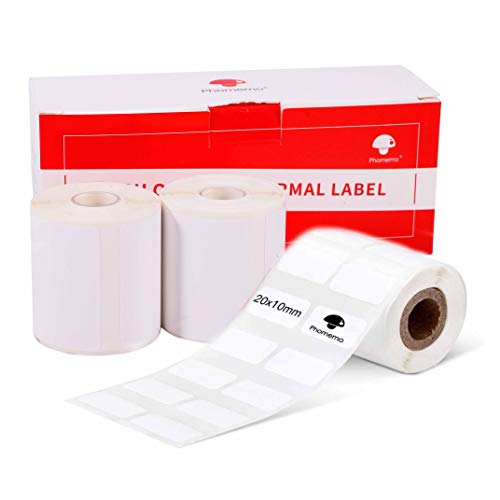 Phomemo 3 Rollen M110 Etikett selbstklebendes Thermoetikett,0.79“x0.34“(20x10mm),600 /Rolle,kompatibel mit Phomemo M110 M200 M120 M220 M221 M108 M102 M100 M150 M250 M260 Etikettendrucker,3 Rollen Phomemo 3 Rollen M110 Etikett selbstklebendes Thermoetikett,0.79“x0.34“(20x10mm),600 /Rolle,kompatibel mit Phomemo M110 M200 M120 M220 M221 M108 M102 M100 M150 M250 M260 Etikettendrucker,3 Rollen von Phomemo