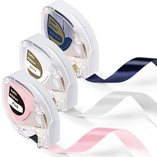 Phomemo 3X P12/P12Pro Satinband-Etikettenband für Weihnachten, Geburtstag, Hochzeit, Geschenke & Festdekoration, 12 mm x 2m Etiketten kompatibel mit P12 Labelmaker Phomemo 3X P12/P12Pro Satinband-Etikettenband für Weihnachten, Geburtstag, Hochzeit, Geschenke & Festdekoration, 12 mm x 2m Etiketten kompatibel mit P12 Labelmaker von Phomemo