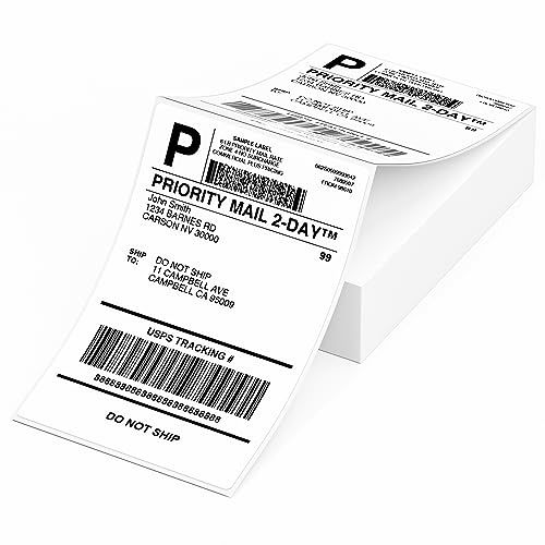 Phomemo 4X6 Thermodrucker-Etiketten, 100 Stück Weiß Gefaltete Etiketten für 241bt/D520bt/b246d Etikettendrucker, Kompatibel mit Etikettendrucker MUNBYN, Phomemo, Rollo, IDPRT SP410, POLONO PL60 Phomemo 4X6 Thermodrucker-Etiketten, 100 Stück Weiß Gefaltete Etiketten für 241bt/D520bt/b246d Etikettendrucker, Kompatibel mit Etikettendrucker MUNBYN, Phomemo, Rollo, IDPRT SP410, POLONO PL60 von Phomemo