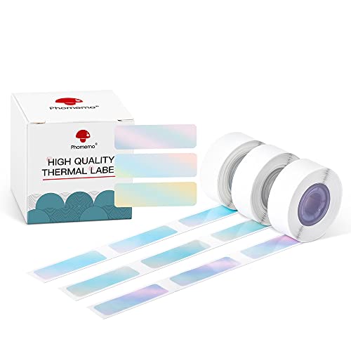 Phomemo D30 Label Maker Tape-Gradient, selbstklebend/wasserdicht/ölfest/kratzfest, passend für Name, Preis, Lagerung und Klassifikation Tags, 12x40mm/0.47x1.57in, 3 Rollen Phomemo D30 Label Maker Tape-Gradient, selbstklebend/wasserdicht/ölfest/kratzfest, passend für Name, Preis, Lagerung und Klassifikation Tags, 12x40mm/0.47x1.57in, 3 Rollen von Phomemo