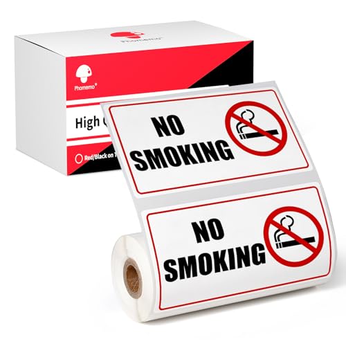 Phomemo Etiketten 100x50mm Schwarz/Rot Druck Selbstklebende Thermodirekt-Etiketten Papier für Phomemo M420 M421 Etikettendrucker Phomemo Etiketten 100x50mm Schwarz/Rot Druck Selbstklebende Thermodirekt-Etiketten Papier für Phomemo M420 M421 Etikettendrucker von Phomemo