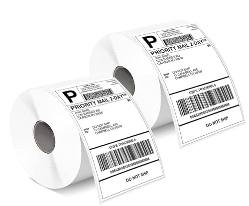 Phomemo Etiketten 4x6 1000 Etiketten/Rolle, Versandetiketten Kompatibel mit MUNBYN, Phomemo, Polono Etikettendrucker, BPA-freie Thermoetiketten Selbstklebende für DHL, UPS, DPD-100 x 150 mm Phomemo Etiketten 4x6 1000 Etiketten/Rolle, Versandetiketten Kompatibel mit MUNBYN, Phomemo, Polono Etikettendrucker, BPA-freie Thermoetiketten Selbstklebende für DHL, UPS, DPD-100 x 150 mm von Phomemo