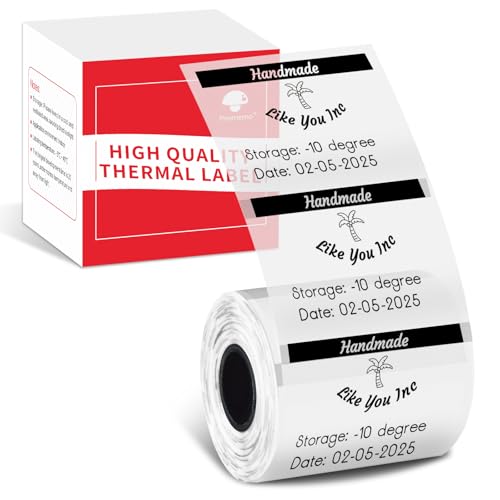 Phomemo M110 Etiketten 40 x 30 mm, matt-transparente Etiketten, selbstklebendes Thermodirekt-Etikettenpapier für Phomemo M110, M108, M221, M220, M120 und M200 Etikettendrucker Phomemo M110 Etiketten 40 x 30 mm, matt-transparente Etiketten, selbstklebendes Thermodirekt-Etikettenpapier für Phomemo M110, M108, M221, M220, M120 und M200 Etikettendrucker von Phomemo