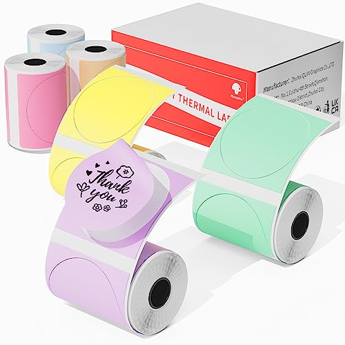 Phomemo M110 M120 M200 M220 M221 Etikettenhersteller, rundes Kreis-Etikett – Thermodrucker-Etiketten für Preis, Name, Adresse, Logo, Barcode, 50 mm x 50 mm, 6 Rollen Phomemo M110 M120 M200 M220 M221 Etikettenhersteller, rundes Kreis-Etikett – Thermodrucker-Etiketten für Preis, Name, Adresse, Logo, Barcode, 50 mm x 50 mm, 6 Rollen von Phomemo