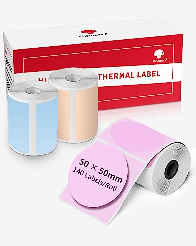 Phomemo M220 Runde Etiketten für M220 M250 M221 M120 M150 M108 M110 M421 Etikettendrucker Thermo Farbe Logo Etikett für DIY-Logo, Haus, Büro, 3 Rolle, 50x50mm, 140 Etiketten/Rolle (Pink/Blau/Khaki) Phomemo M220 Runde Etiketten für M220 M250 M221 M120 M150 M108 M110 M421 Etikettendrucker Thermo Farbe Logo Etikett für DIY-Logo, Haus, Büro, 3 Rolle, 50x50mm, 140 Etiketten/Rolle (Pink/Blau/Khaki) von Phomemo