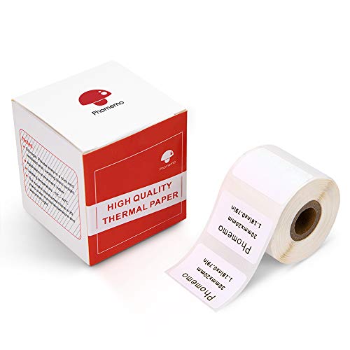 Phomemo M110 Etikett Phomemo Multifunktional Thermo selbstklebendes Etikett,(1,18"x 0,79")30x20mm,kompatibel mit M110 M200 M120 M220 M221 M108 M102 M100 M150 M250 M260 Etikettendrucker, 320/Rolle von Phomemo
