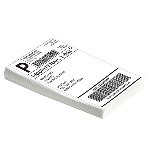 Phomemo Versandaufkleber 4×6 DHL Etiketten, Thermopapier Versandetiketten für Labeldrucker Wasserfester Etiketten Papier (Weiß 100 Stück) von Phomemo