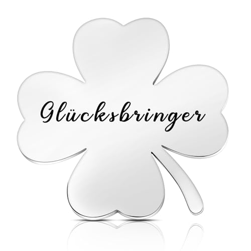 Photect Vierblättriges Kleeblatt Glücksbringer Charms Vierblättriges Kleeblatt Handschmeichler Glücksklee Geschenk für Mutmacher Geschenk Kollegen Freunde Kinder von Photect