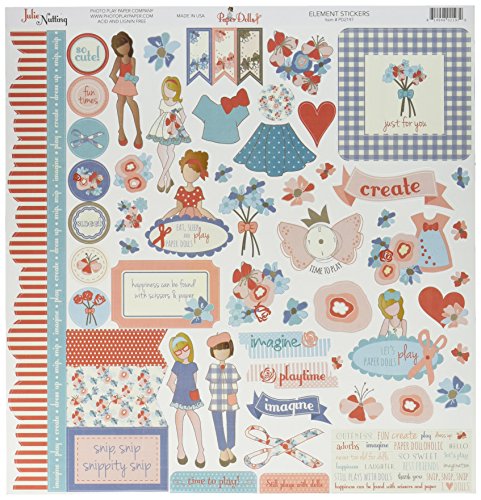 Foto Play Papier Papier Puppen Aufkleber 12 Zoll x 12 Zoll von Julie Nutting-Element, andere, Mehrfarbig Foto Play Papier Papier Puppen Aufkleber 12 Zoll x 12 Zoll von Julie Nutting-Element, andere, Mehrfarbig von Photo Play Paper