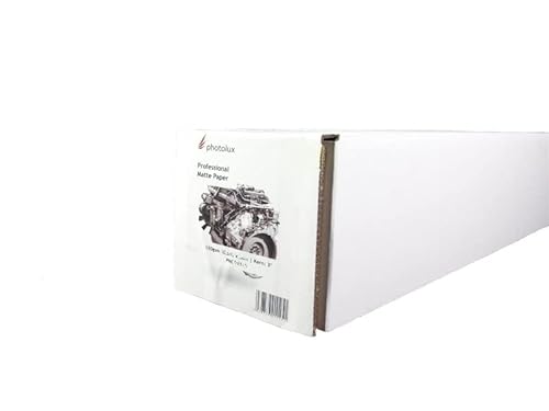 Photolux Professional Matte Paper 120 gsm Fotopapier in Premiumqualität 17 Zoll (Rolle: 0,432x35m) von Photolux
