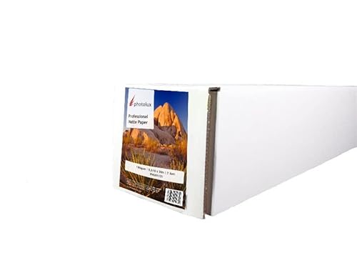 Photolux Professional Matte Paper 180 gsm Fotopapier in Premiumqualität 44 Zoll (Rolle: 1,118x30m) von Photolux