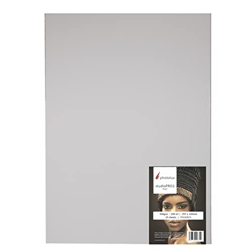 Photolux studioPRO Pearl 300 gsm, cool tone Fotopapier in Premiumqualität, DIN A3 (297x420mm) 25 Blatt von Photolux