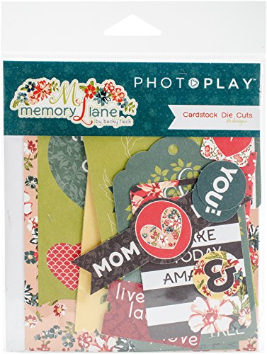 Photoplay Papier Memory Lane Ephemera Stanzformen, Karton, Kuriositäten, Designs, 14.22 X 12.19 X 0,25 cm von Photoplay Paper