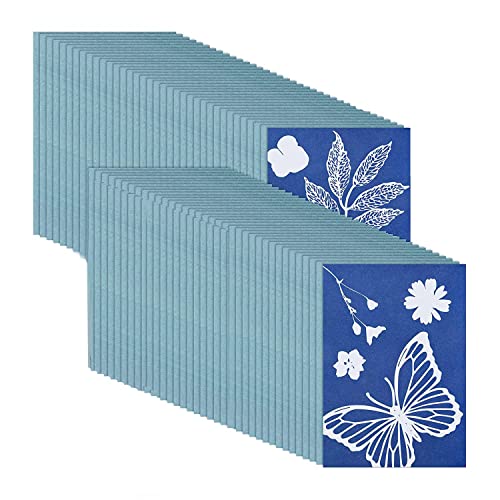 73 StüCk Sun Print Paper Cyanotype Paper Kit, Solar Drawing Paper Sensitivity Nature Printing Paper 73 StüCk Sun Print Paper Cyanotype Paper Kit, Solar Drawing Paper Sensitivity Nature Printing Paper von Phyachelo