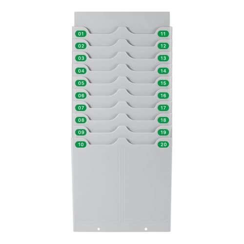 Einziehbarer Anwesenheitsständer, Stempelkartenhalter, Anwesenheitskartenhalter, Stempelkartenhalter mit 20 Positionen, Kartenhalter für Mitarbeiter Einziehbarer Anwesenheitsständer, Stempelkartenhalter, Anwesenheitskartenhalter, Stempelkartenhalter mit 20 Positionen, Kartenhalter für Mitarbeiter von Phyachelo