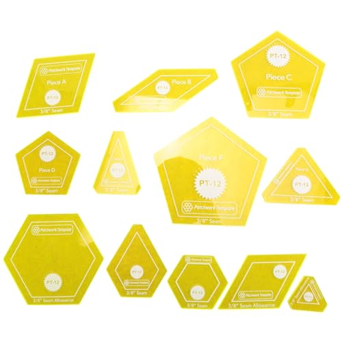 Englisches Paper Piecing Quilt-Vorlagen-Set, Handnähschablone, Diamant-Dreieck-Patchwork-Werkzeug Englisches Paper Piecing Quilt-Vorlagen-Set, Handnähschablone, Diamant-Dreieck-Patchwork-Werkzeug von Phyachelo