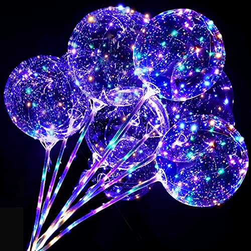 10 Pack Wiederverwendbare LED Luftballon mit Stäbe, Bunt Led Ballons Helium Leuchtende Luftballons, BoBo Ballons für Hochzeit Party Geburtstage Deko 10 Pack Wiederverwendbare LED Luftballon mit Stäbe, Bunt Led Ballons Helium Leuchtende Luftballons, BoBo Ballons für Hochzeit Party Geburtstage Deko von Phyooest