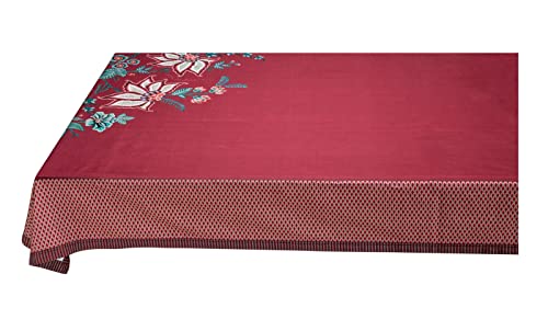 PiP Studio 51035050 Flower Festival Tischdecke Dark pink 150 x 300 cm (1 Stück) von PiP Studio