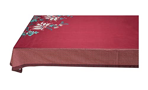 PiP Studio 51035048 Flower Festival Tischdecke Dark pink 140 x 180 cm (1 Stück) von PiP Studio