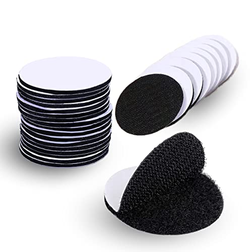 25 Stück Runde Klettband Selbstklebend Extra Stark, 50 mm Doppelseitig Klettpunkte Klettverschluss Selbstklebend, Schadensfrei und Befestigung Ohne Bohren, für Wände und Boden, Kunststoffe, Metalle 25 Stück Runde Klettband Selbstklebend Extra Stark, 50 mm Doppelseitig Klettpunkte Klettverschluss Selbstklebend, Schadensfrei und Befestigung Ohne Bohren, für Wände und Boden, Kunststoffe, Metalle von Piacolnic