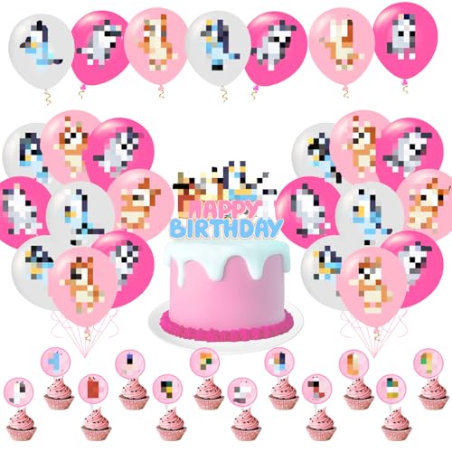 43PCS Blauer Hund Geburtstagstorte Tortendeko, Blue Dog Party Zubehör enthält Kuchen Tortendekos, Luftballons, Kinder Kuchen Dekorationen 43PCS Blauer Hund Geburtstagstorte Tortendeko, Blue Dog Party Zubehör enthält Kuchen Tortendekos, Luftballons, Kinder Kuchen Dekorationen von Pianocean