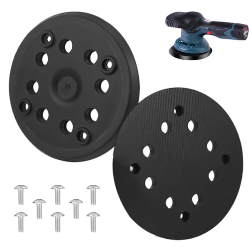 2 Stück Schleifteller Klett 125 mm, Schleifteller Klett mit Hook und Loop 8 Löcher und 4 Augen, Kompatibel für Bosch, Zubehör für Exzenterschleifer PEX 270 A und PEX 270 AE, mit Schrauben 2 Stück Schleifteller Klett 125 mm, Schleifteller Klett mit Hook und Loop 8 Löcher und 4 Augen, Kompatibel für Bosch, Zubehör für Exzenterschleifer PEX 270 A und PEX 270 AE, mit Schrauben von Piashow