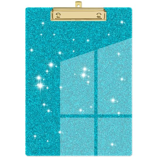 Piasoenc Acryl Klemmbretter, Mode Glitter Klemmbrett, Standard Letter Größe Klemmbrett, A4 Größe 12,5 "x 9", Cute Konfetti Klemmbretter für Frauen, Rose Gold Desk Bürobedarf und Zubehör Piasoenc Acryl Klemmbretter, Mode Glitter Klemmbrett, Standard Letter Größe Klemmbrett, A4 Größe 12,5 "x 9", Cute Konfetti Klemmbretter für Frauen, Rose Gold Desk Bürobedarf und Zubehör von Piasoenc