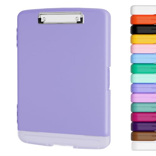 Piasoenc Klemmbrett mit Lagerung, Lagerung Klemmbretter mit Stifthalter und A4 Legal Papier Ordner, Heavy Duty Kunststoff, Folio & Side-Opening, Low Profile Clip, für Lehrer, Juristen,Lila Piasoenc Klemmbrett mit Lagerung, Lagerung Klemmbretter mit Stifthalter und A4 Legal Papier Ordner, Heavy Duty Kunststoff, Folio & Side-Opening, Low Profile Clip, für Lehrer, Juristen,Lila von Piasoenc