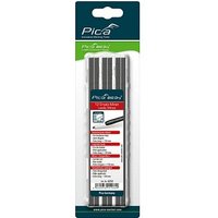 Pica Big Dry 6050 Bleistiftminen für Zimmermannsbleistift mit Druckmechanismus grau 2H 2,0 - 5,0 mm, 12 St. von Pica