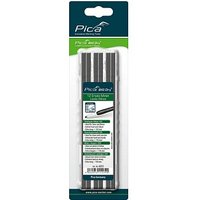 Pica Big Dry Steinnhauer 6055 Bleistiftminen für Zimmermannsbleistift mit Druckmechanismus grau 10H 2,0 - 5,0 mm, 12 St. von Pica