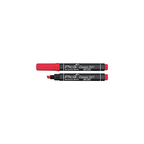 Pica Classic Permanentmarker, Keilspitze 2-6mm, rot Pica Classic Permanentmarker, Keilspitze 2-6mm, rot von Pica